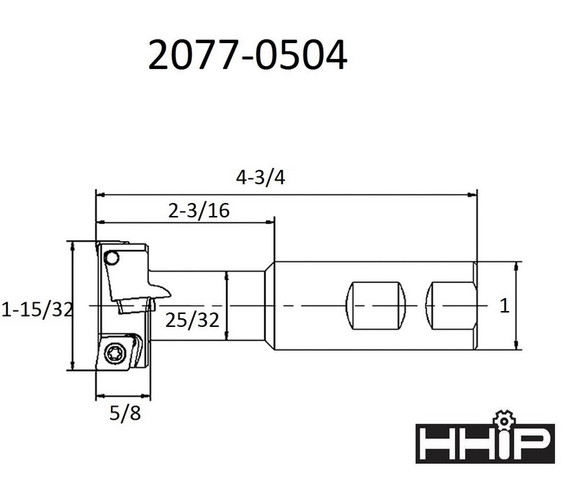 ABS Import Tools 3/4 X 1 15/32 X 5/8 X 1 INDEXABLE...