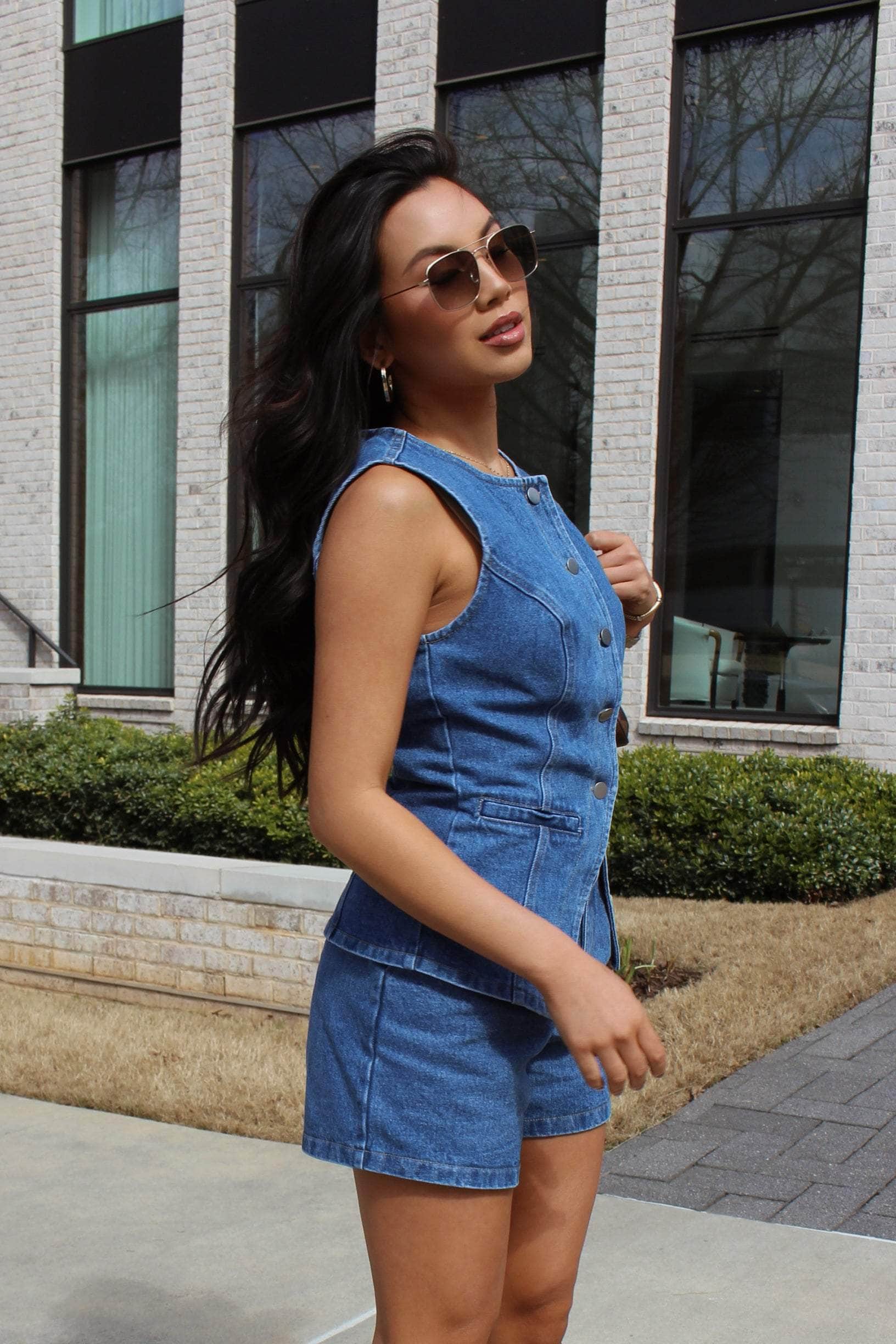Westwood Denim Vest Top