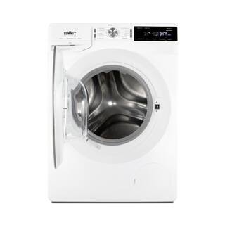 Summit Appliance 24 in. 2.3 cu.ft. 240-Volt Stackable in White Front Loading Washing Machine SLW241W