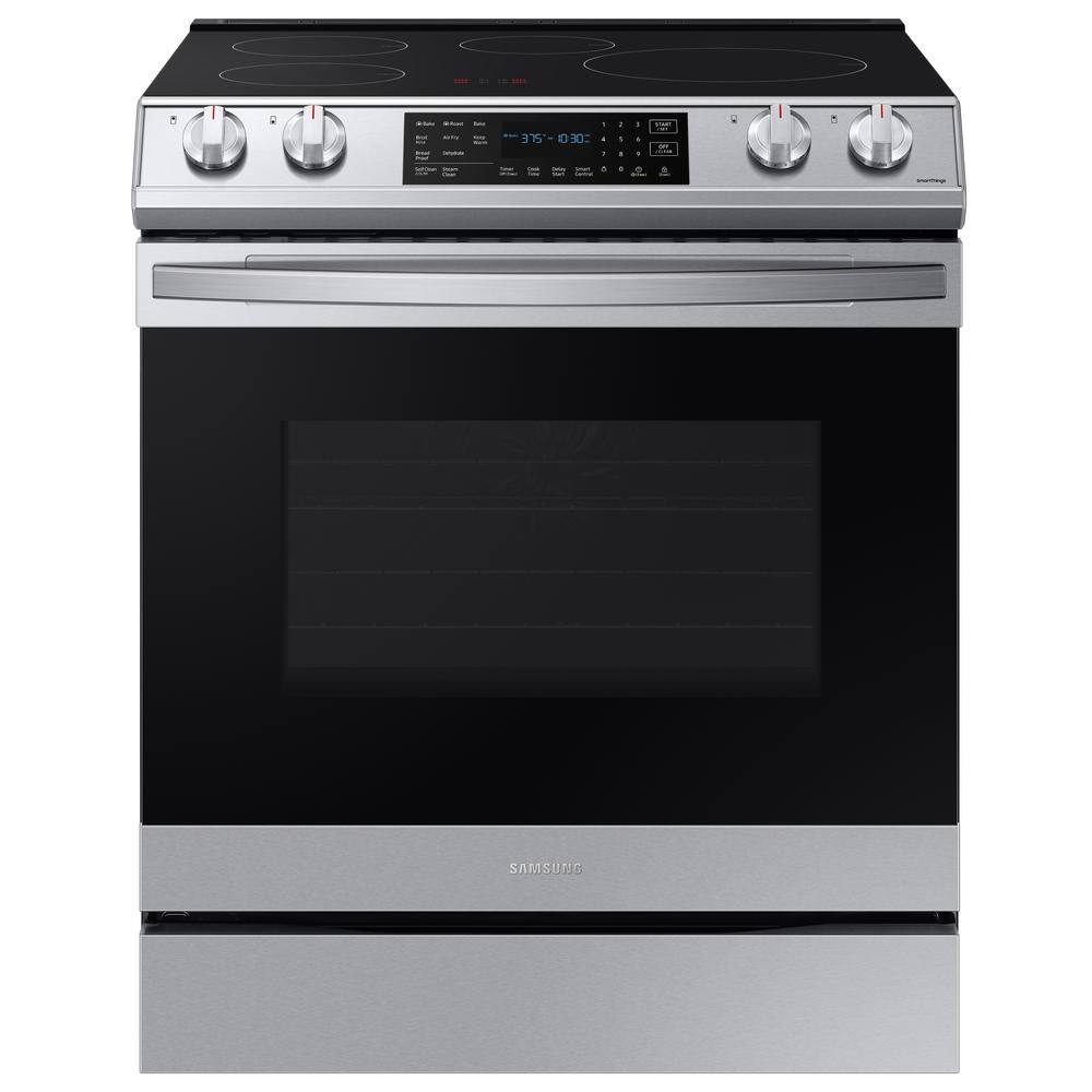  30 in. 6.3 cu. ft. Slide-In Induction Range with Air Fry Convection Oven in Fingerprint Resistant Stainless Steel NE63B8611SS