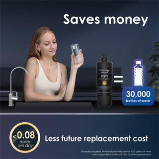 Waterdrop 8000 Gal. Remineralization Under Sink Water Filter System with Dedicated Faucet B-WD-10UB-MZ