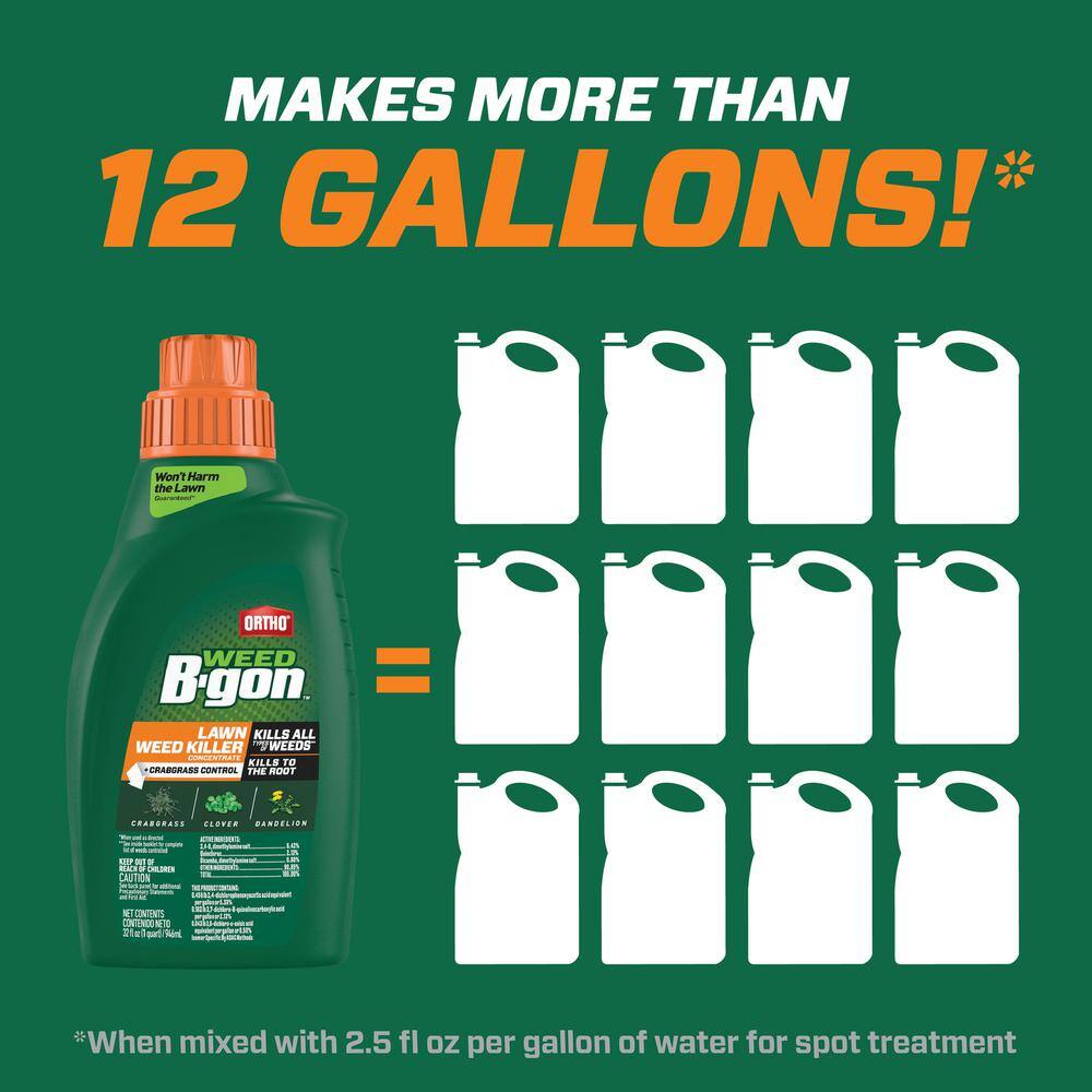 Ortho 32 oz. Weed B Gon Plus Crabgrass Control Concentrate 991511005