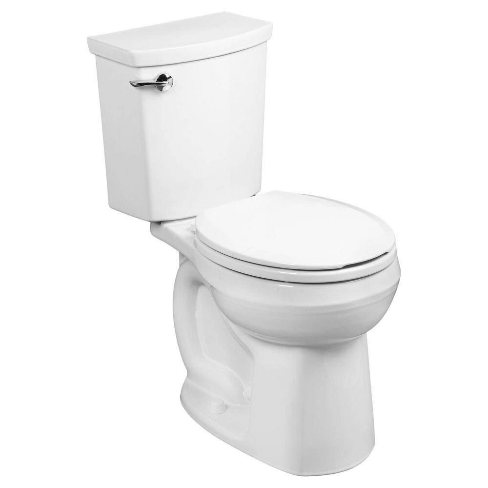 American Standard H2Optimum 2-piece 1.1 GPF Single Flush Round Toilet in White 288DA114.020