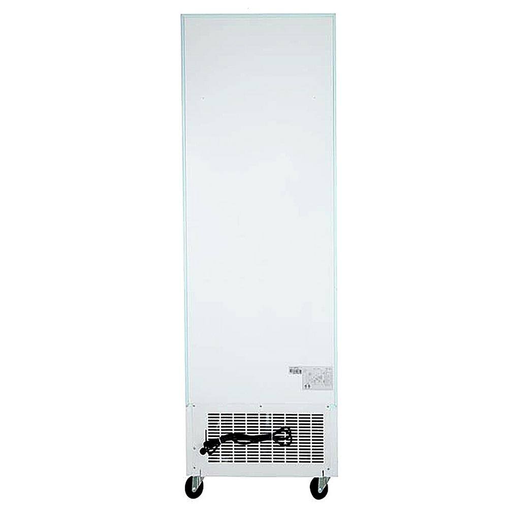 Cooler Depot 28 in. W 23 cu. ft. 1-Glass Door Commercial Merchandiser Reach-In Refrigerator in White cd-23r