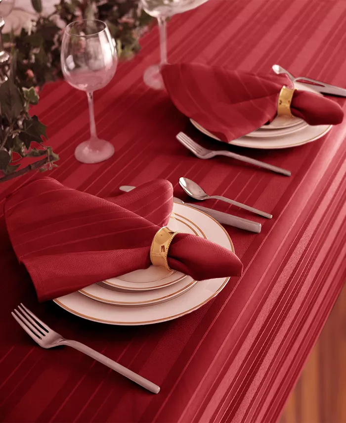 Elrene Denley Stripe 60 x102 Tablecloth