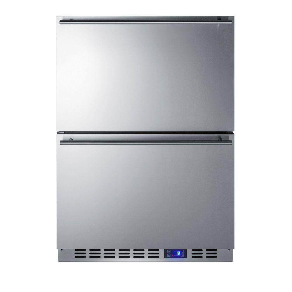 Summit Appliance 3.5 cu. ft. Upright Freezer in Stainless Steel SCFF532D