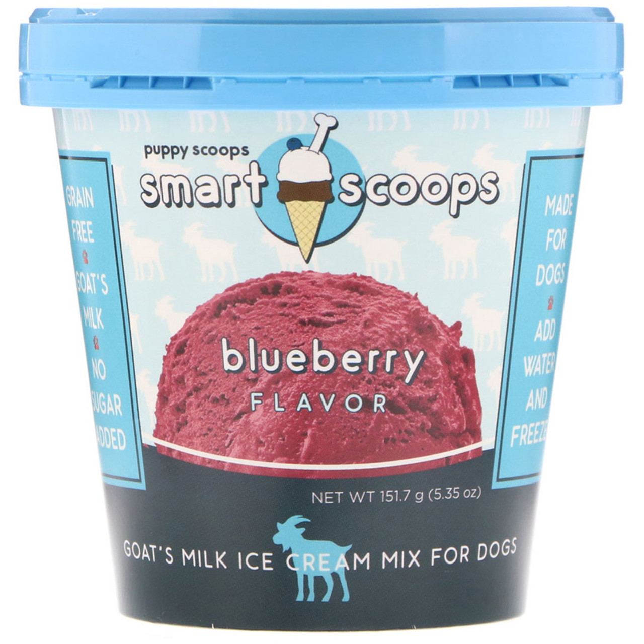 Puppy Cake Smart Scoops Ice Cream Blueberry Flavor For Dogs 5.35oz