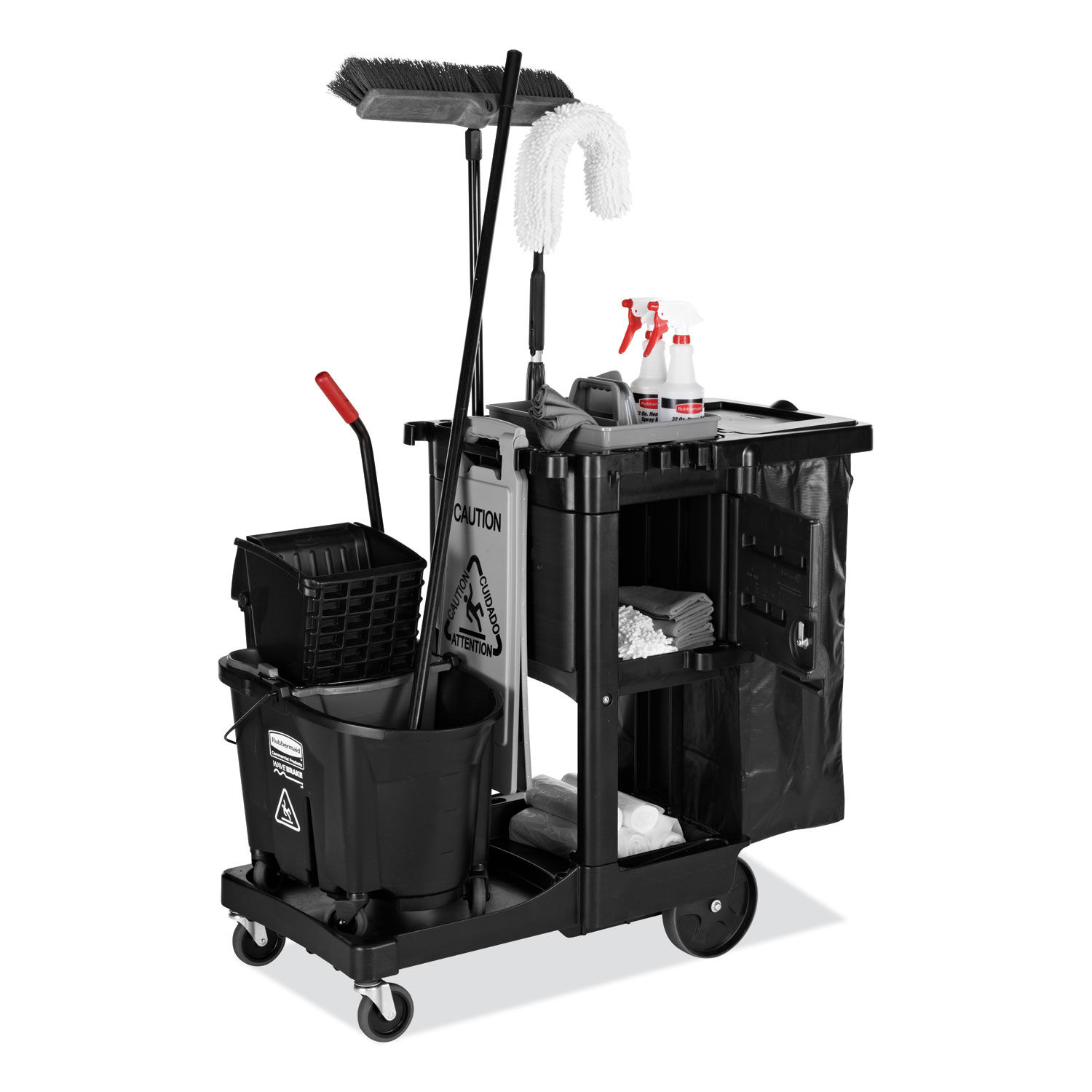 Executive Janitorial Cleaning Cart by Rubbermaidandreg; Commercial RCP1861430