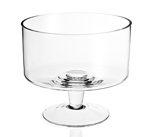 Lexington Mouth Blown Glass Trifle Bowl D9 x H7.5