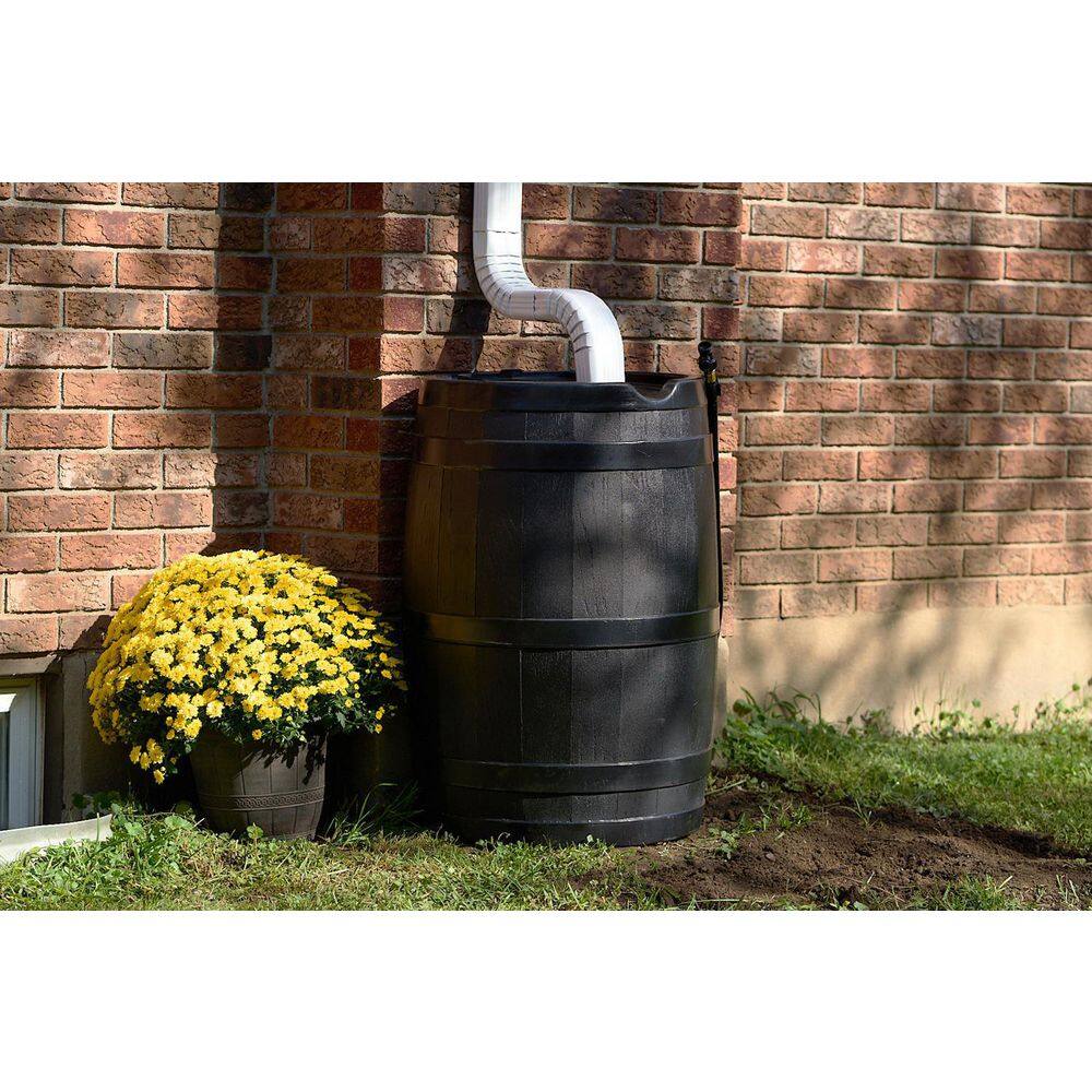 FCMP Outdoor 45 Gal. RC45 Rain Barrel Black RC45-BLK