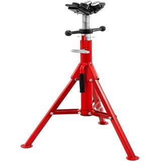 VEVOR Pipe Jack Stand 1500 lbs. Load Welding Stand Jack 28 in. to 52 in. Height with 4-Ball Transfer V-Head for 107A-Type Pipe JJ1107A4YTGJVX001V0