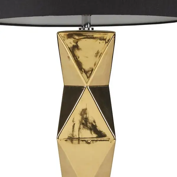 INK+IVY Kenlyn Geometric Ceramic Table Lamp