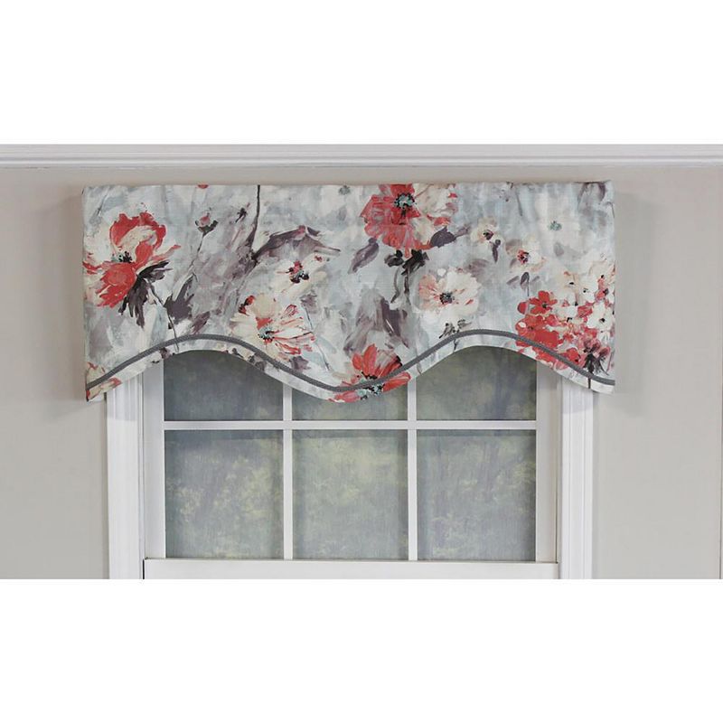 RLF Home Tia Cornice Valance Rod Pocket， Elevated trim décor