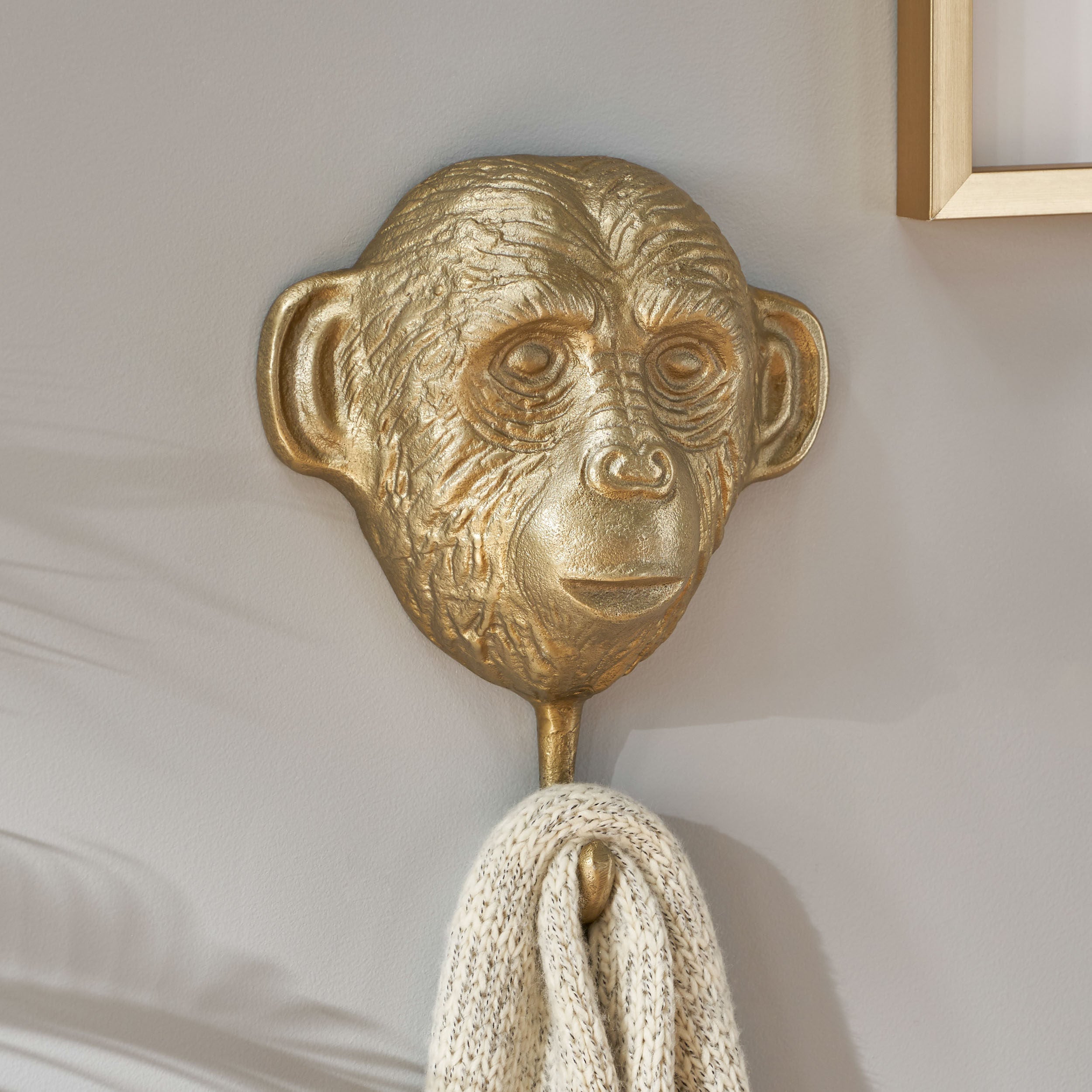 Austell Handcrafted Aluminum Monkey Wall Hook