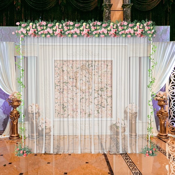 Adjustable Metal Wedding Backdrop Stand Arch Frame for Festival Decor