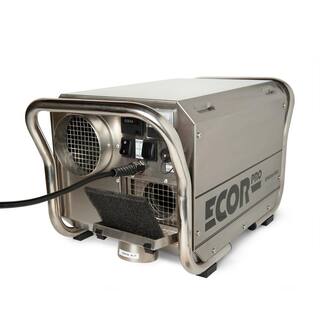 Ecor Pro 200 Pint Portable Commercial Stainless Steel Desiccant Dehumidifier for Basement CrawlSpace Whole House and Warehouses EPD200-PRO