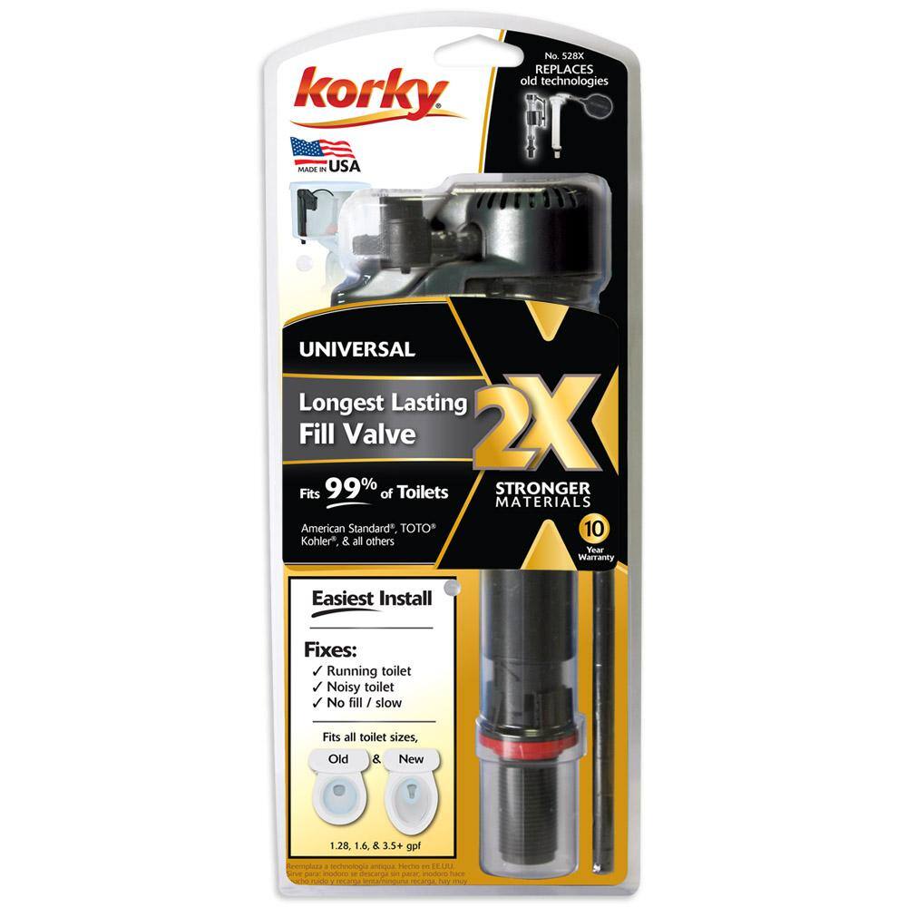 Korky 2X Long Life Toilet Fill Valve 528XCM