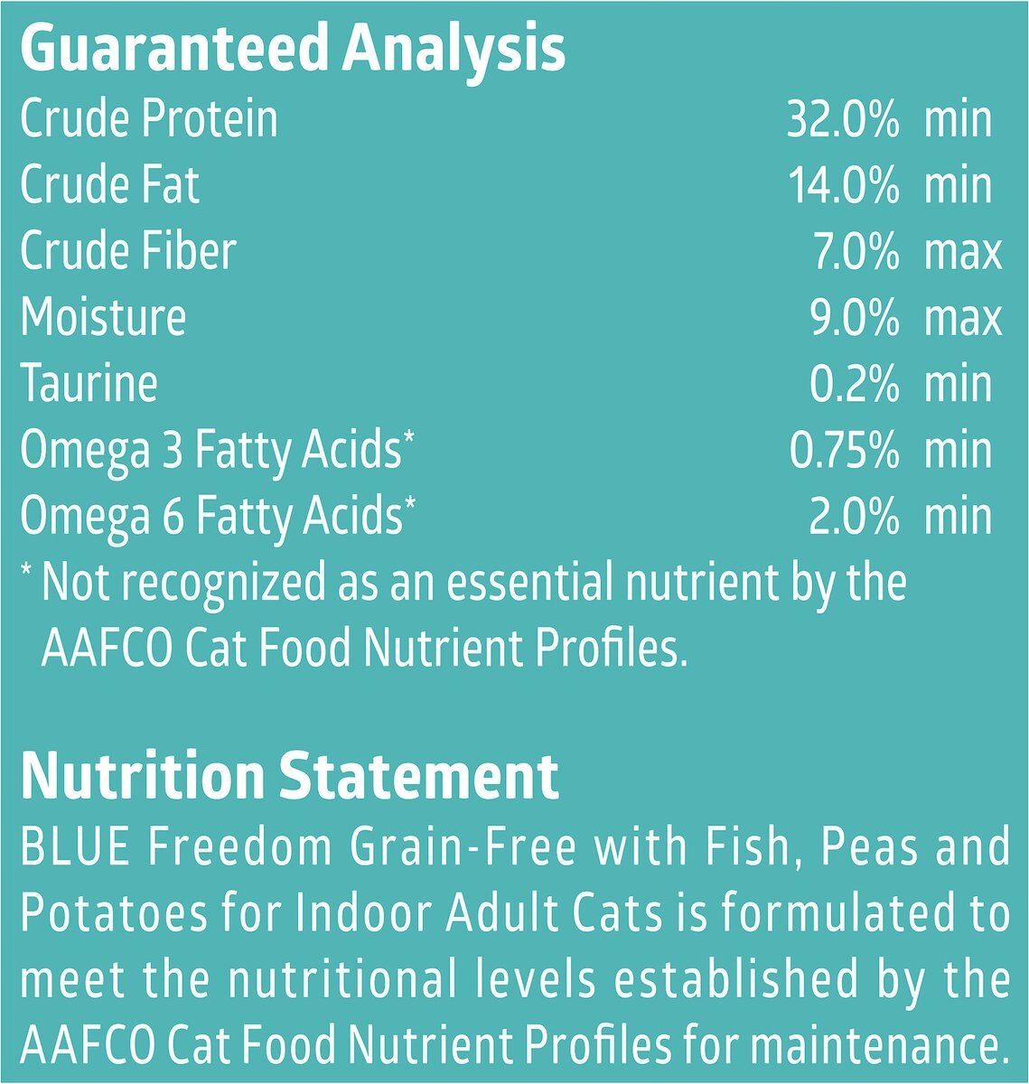 Blue Buffalo Freedom Indoor Adult Fish Recipe Grain-Free Dry Cat Food