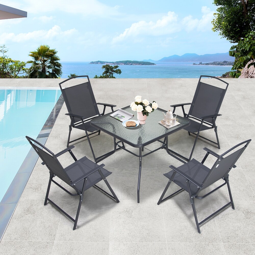 Crestlive Products 5 piece Patio Dining Set   See the specifications