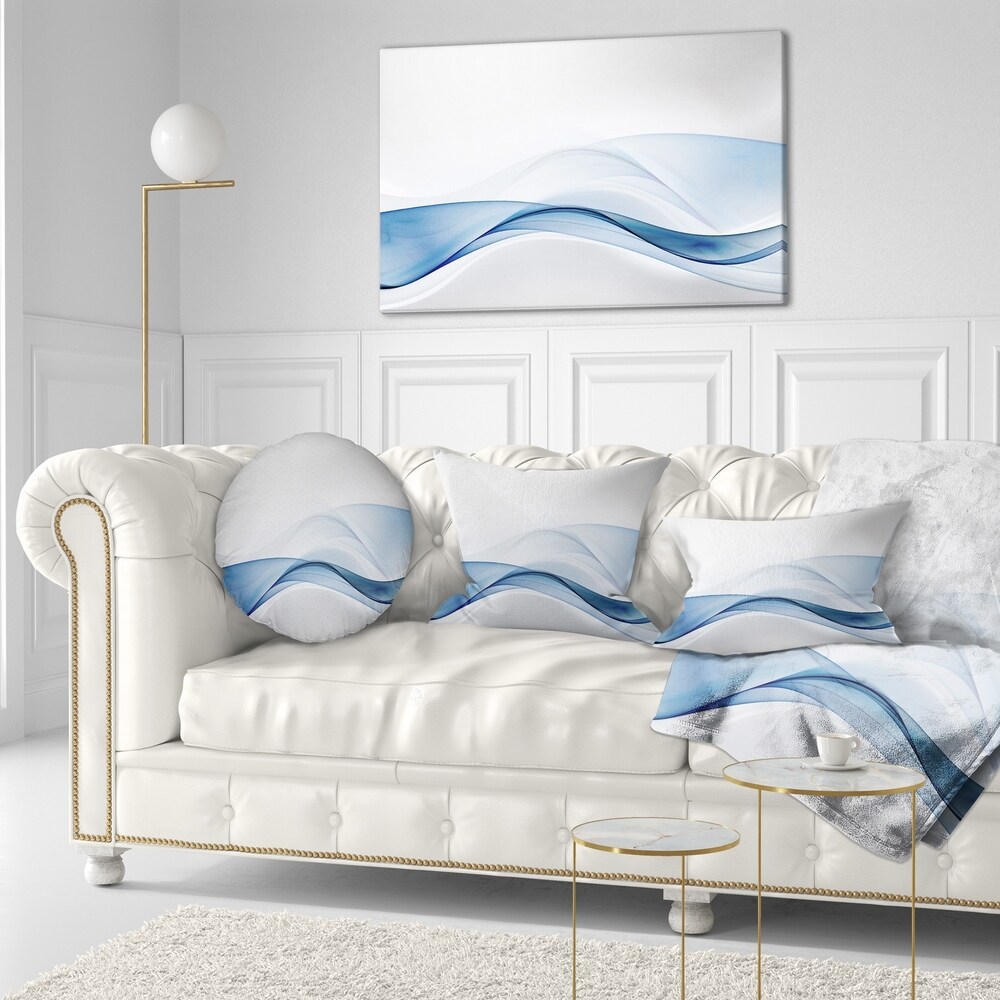 Designart '3D Wave of Water Splash' Abstract Throw Pillow