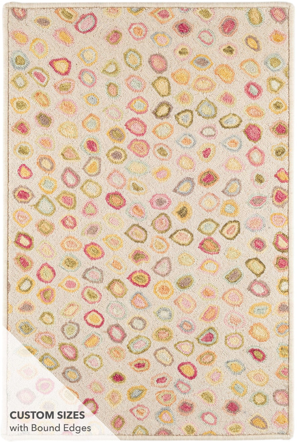 Cat's Paw Pastel Micro Hooked Wool Rug