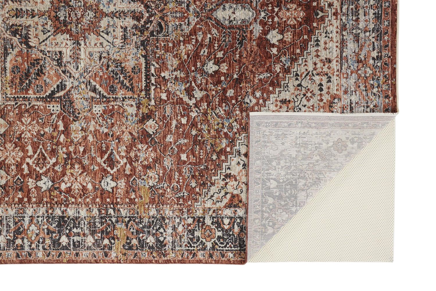 Ennis Rust and Tan Rug by BD Fine