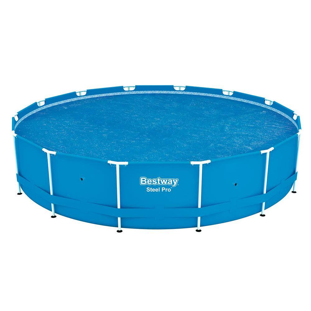 Bestway 14 ft. Round Floating Above Ground Swimming Pool Solar Heat Cover (2-Pack) 2 x 58252E-BW