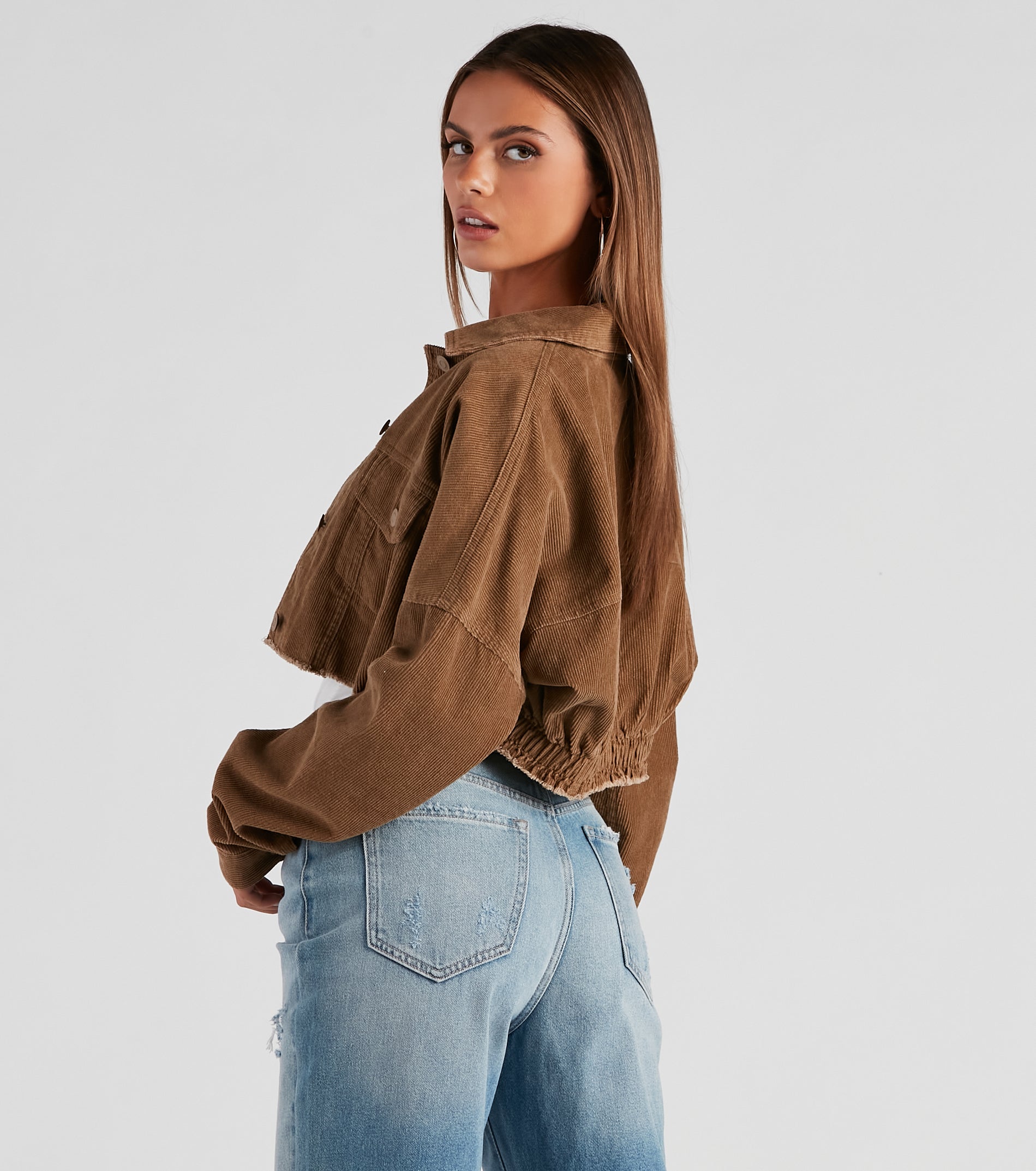 Walk The Halls Corduroy Crop Jacket