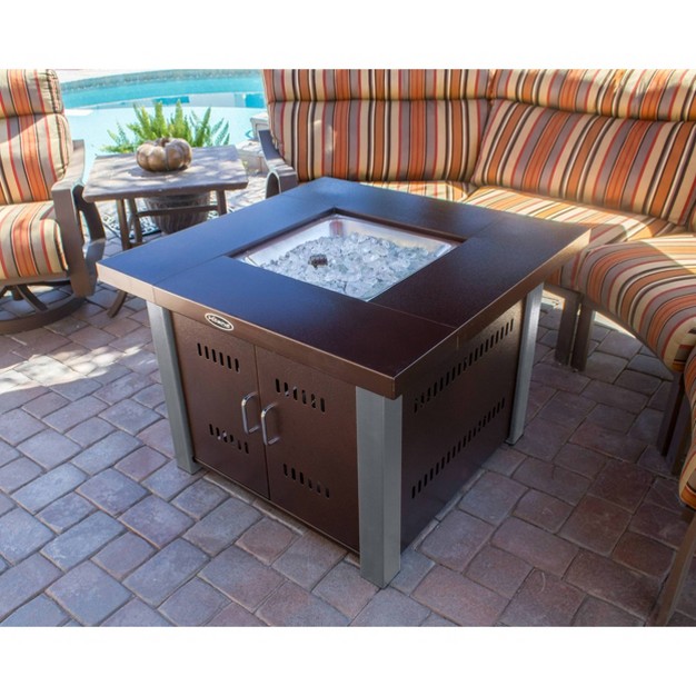 Outdoor Fire Pit In Hammered Bronze amp Stainless Steel Az Patio Heaters