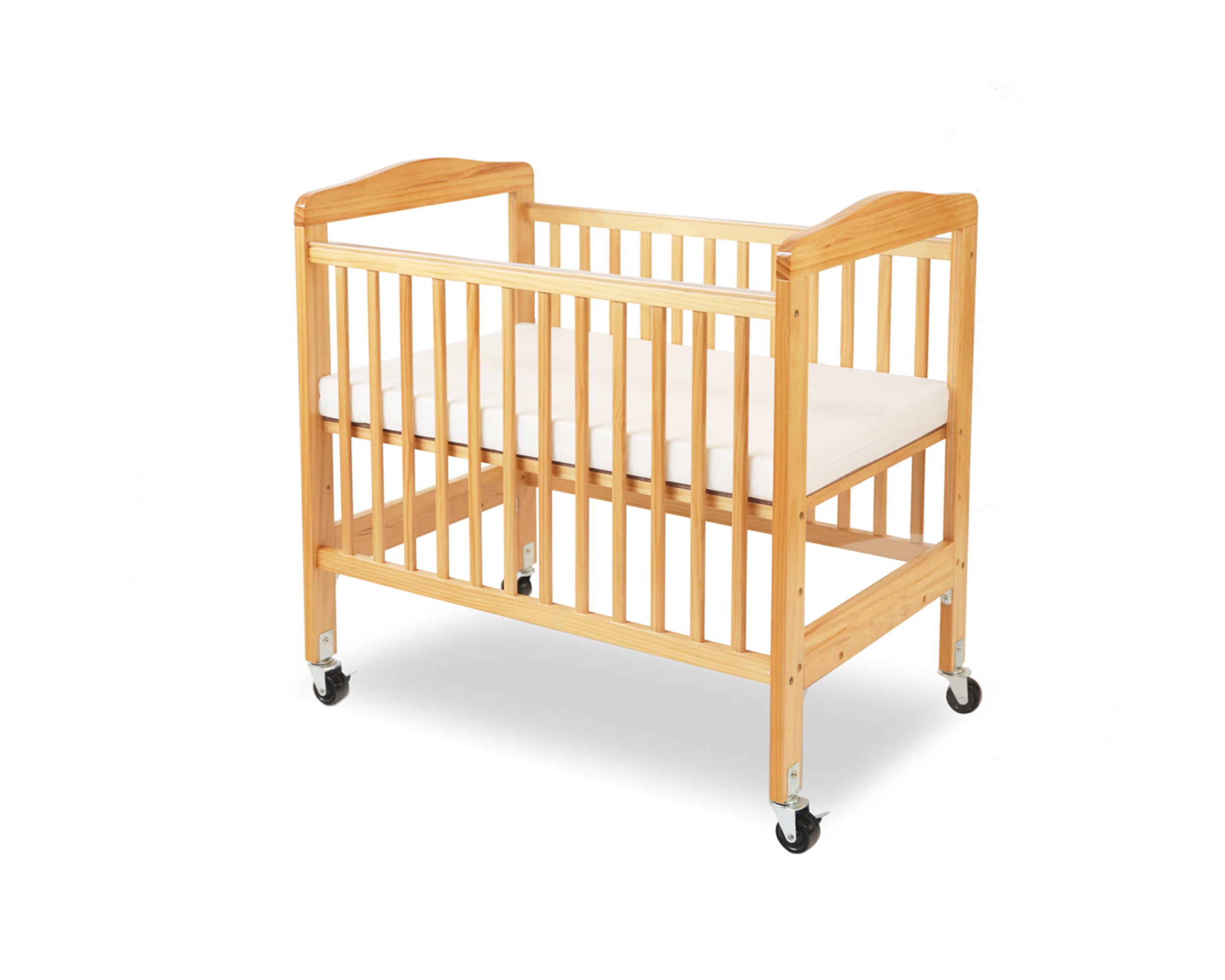 LA Baby Mini/Portable Non-folding Wooden Window Crib