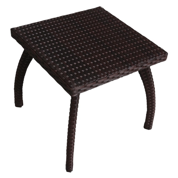 Honolulu Outdoor Wicker Side Table by Christopher Knight Home