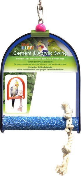 Penn-Plax Bird Life Cement and Acrylic Bird Swing