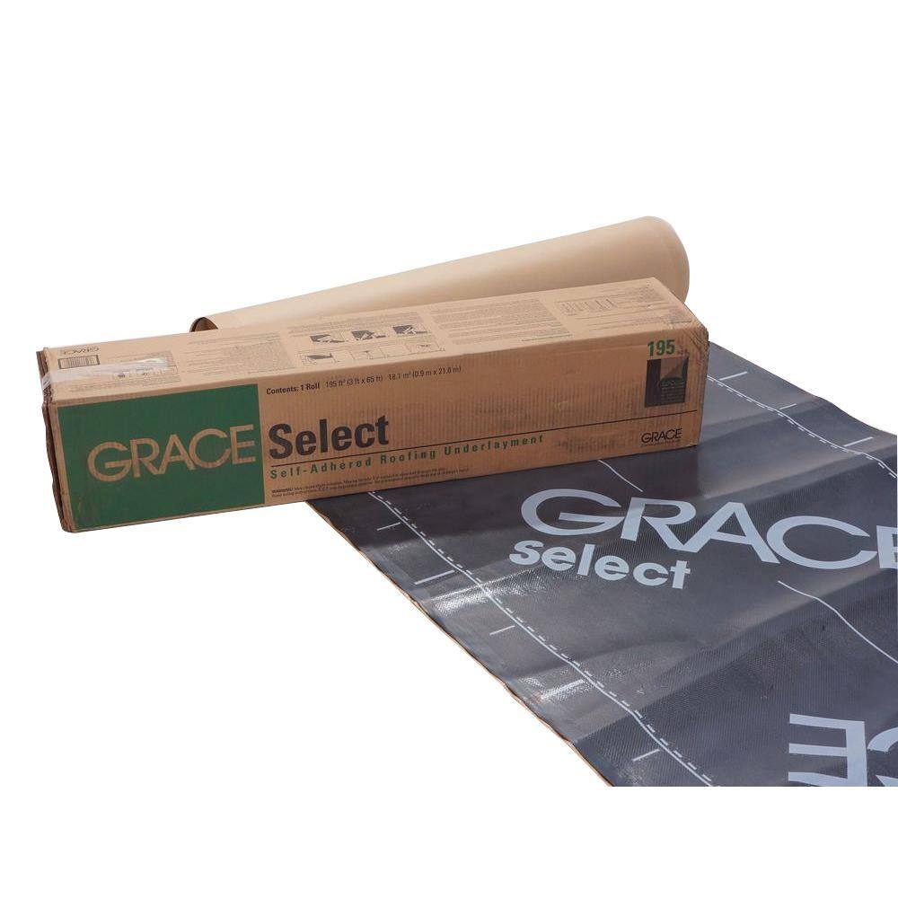 GCP Applied Technologies Grace Select 36 in. x 65 ft. Roll Self Adhered Roofing Underlayment (195 sq. ft.) 5003200