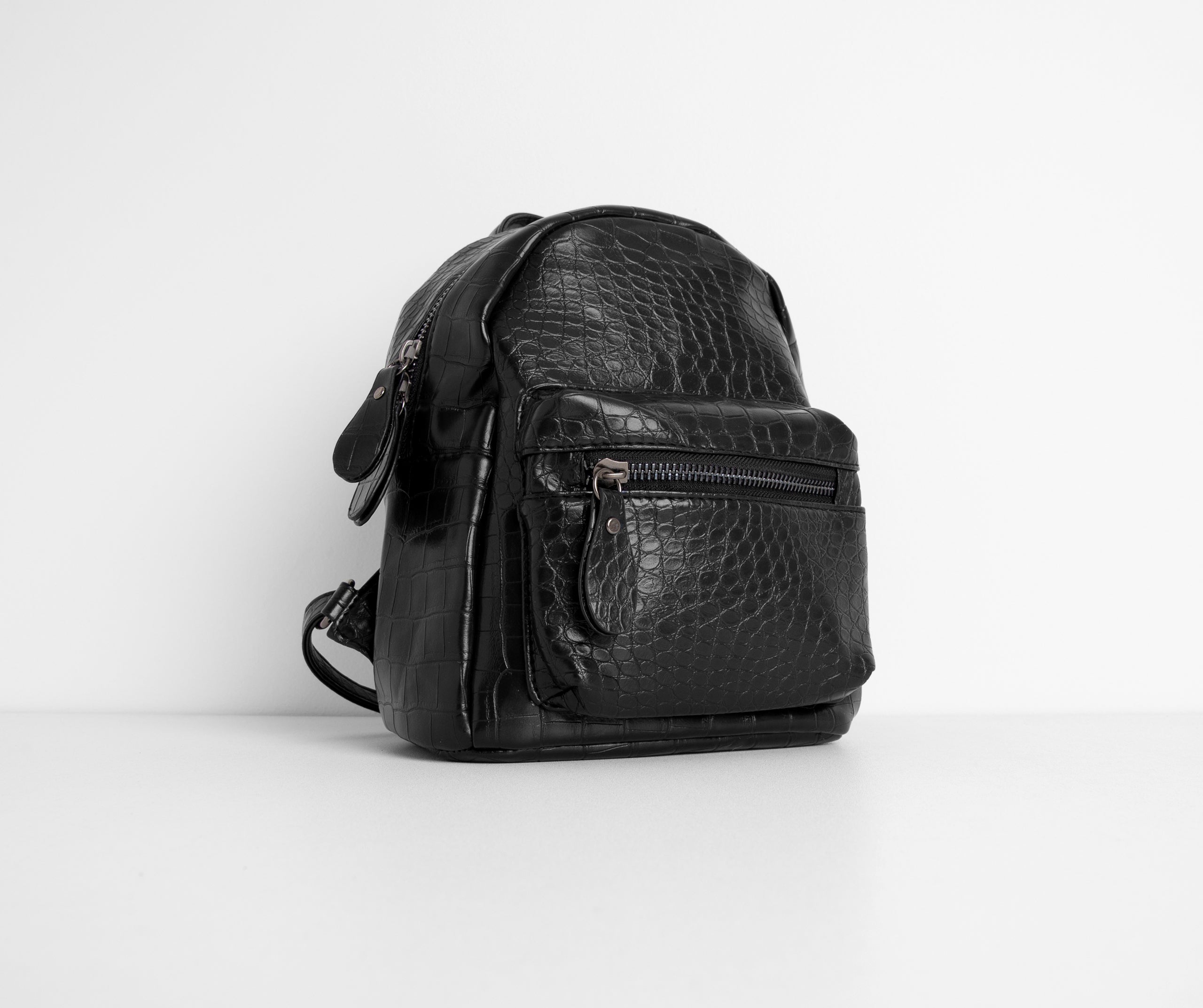 You've Got It Mini Faux Leather Croc Backpack