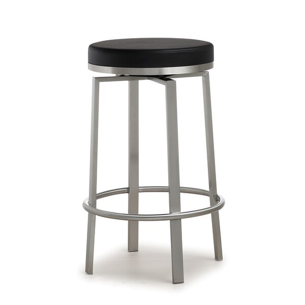 Pratt Black Steel Counter Stool - Set of 2