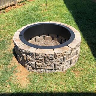 Sunnydaze Decor 36 in. x 36 in. Round Heavy-Duty Steel Wood Burning Fire Pit Rim Liner FPRHD36