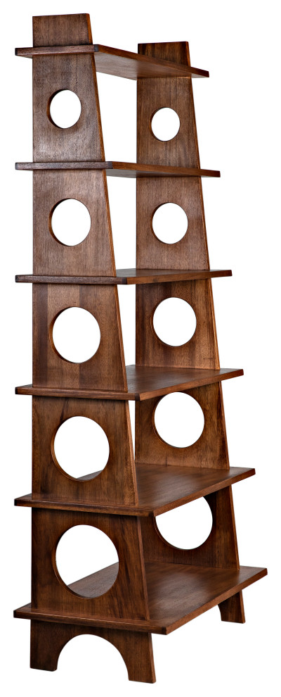 Tumult Bookcase  Dark Walnut  88 quotH (GBCS248DW YUU6013LU1)   Transitional   Bookcases   by Noir  Houzz