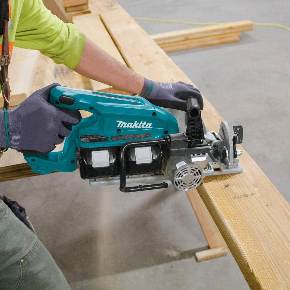 Makita 18V X2 LXT 5.0Ah Lithium-Ion (36V) Brushless Cordless Rear Handle 7-1/4 in. Circular Saw Kit XSR01PT