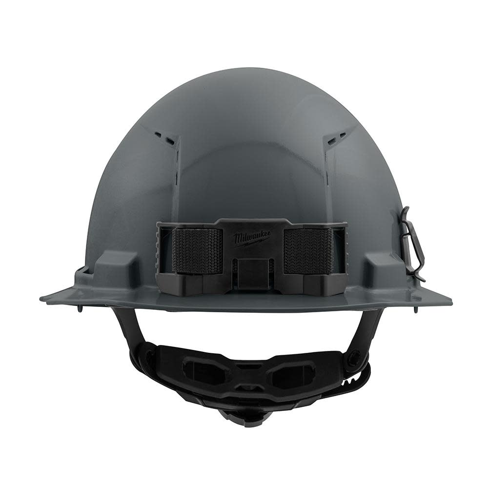 Milwaukee Gray Full Brim Vented Hard Hat with 6pt Ratcheting Suspension Type 1 Class C