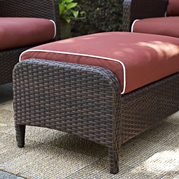 Kiawah Outdoor Wicker Ottoman