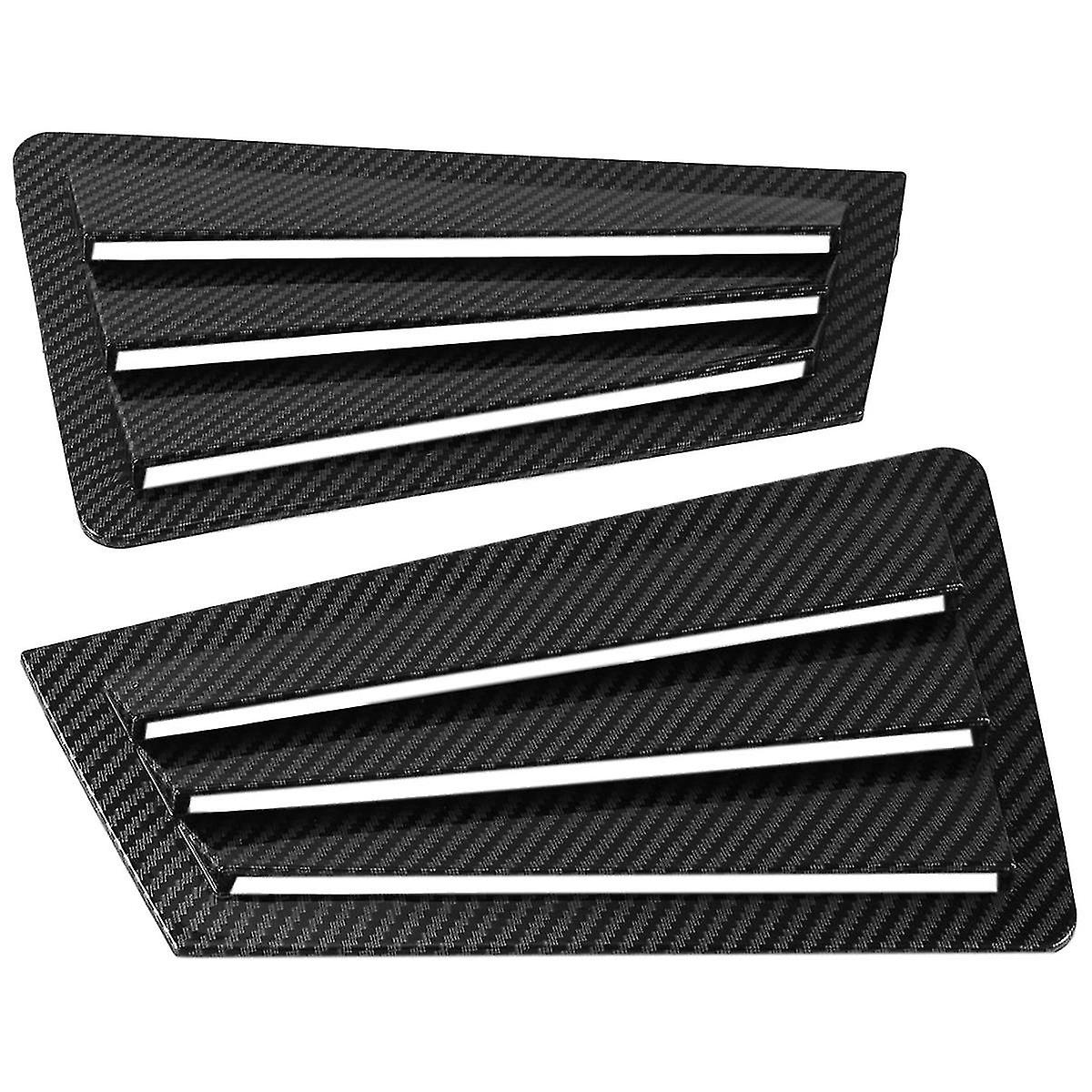 1pair Car Rear Window Shutter Trim Cover For 2003-2007 Side Louver Scoop Spoiler Deflector A