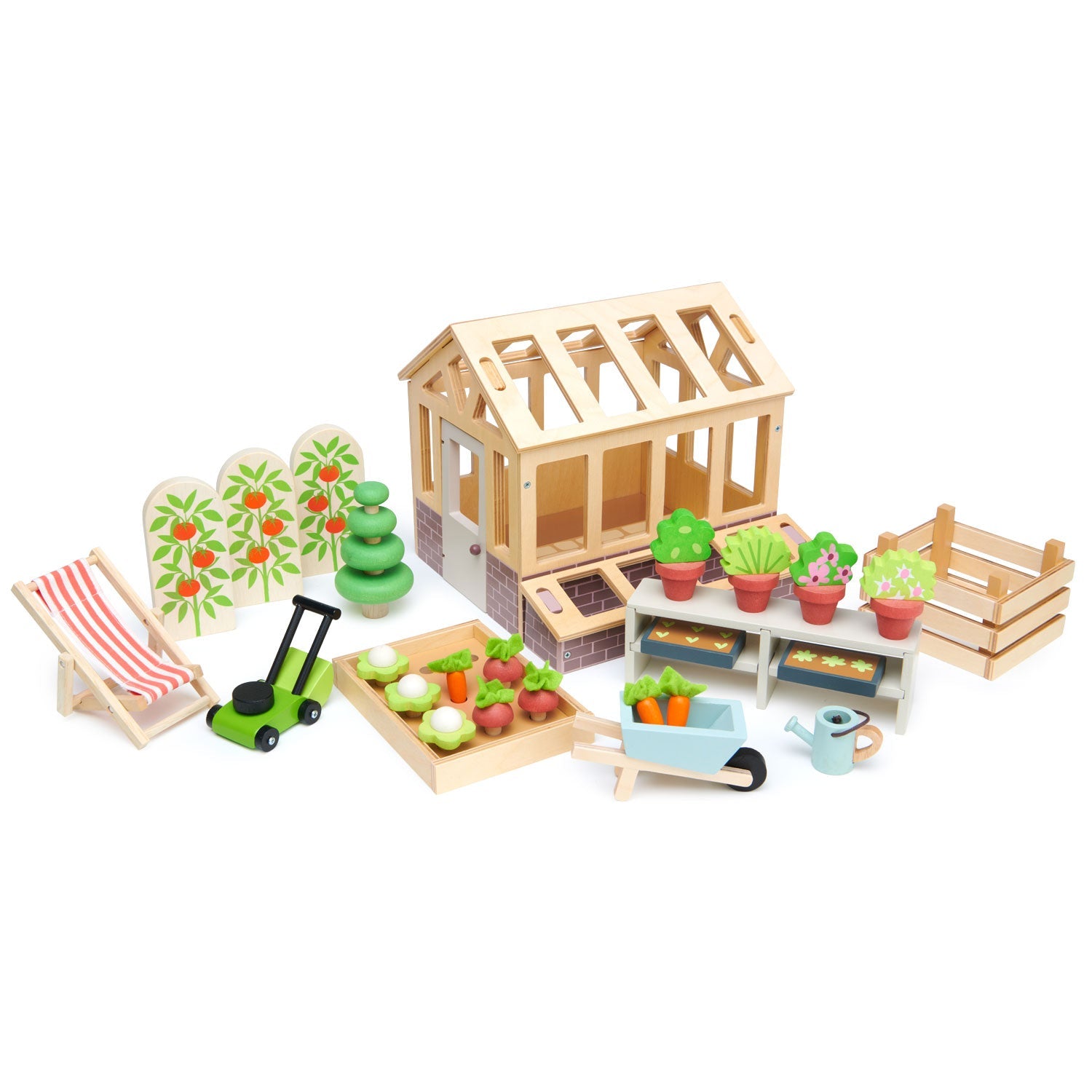 Greenhouse and Garden Set by Tender Leaf Toys