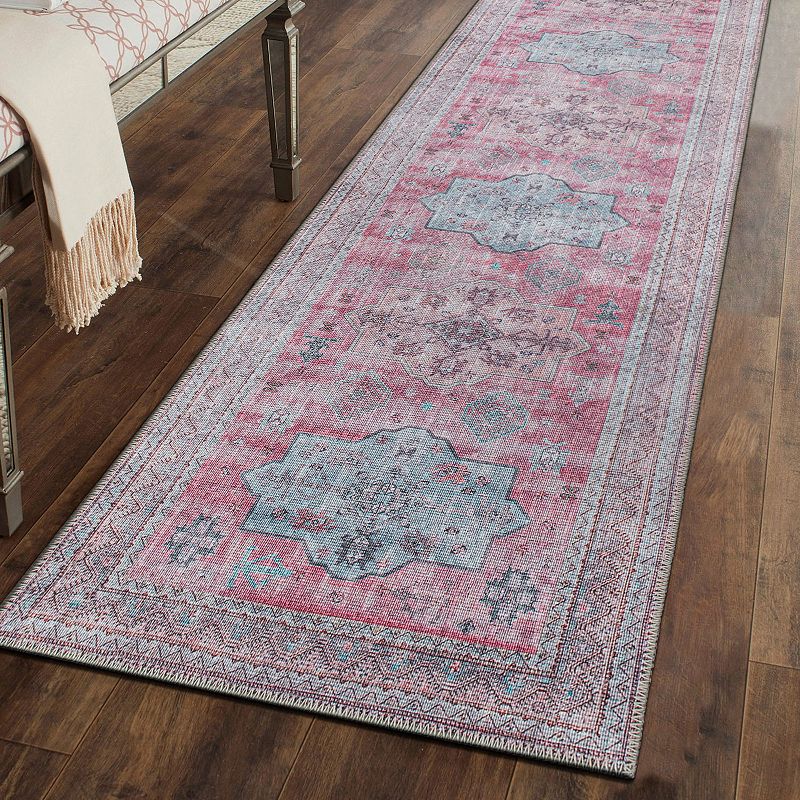 World Rug Gallery Distressed Transitional Bohemian Area Rug