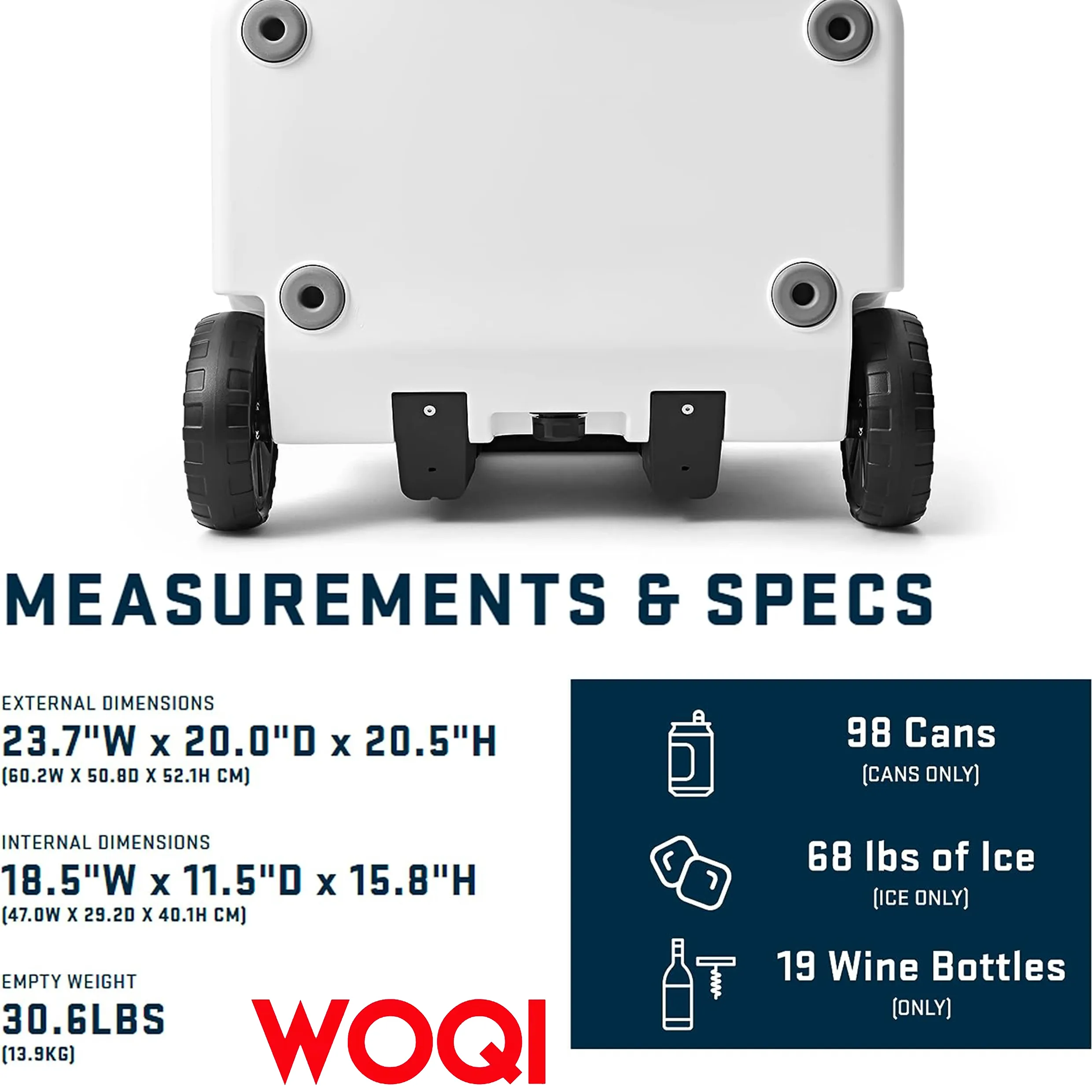 WOQI wheel cooler with telescopic handle