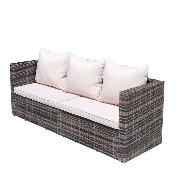 4piece Rattan Wicker Patio Furniture Set