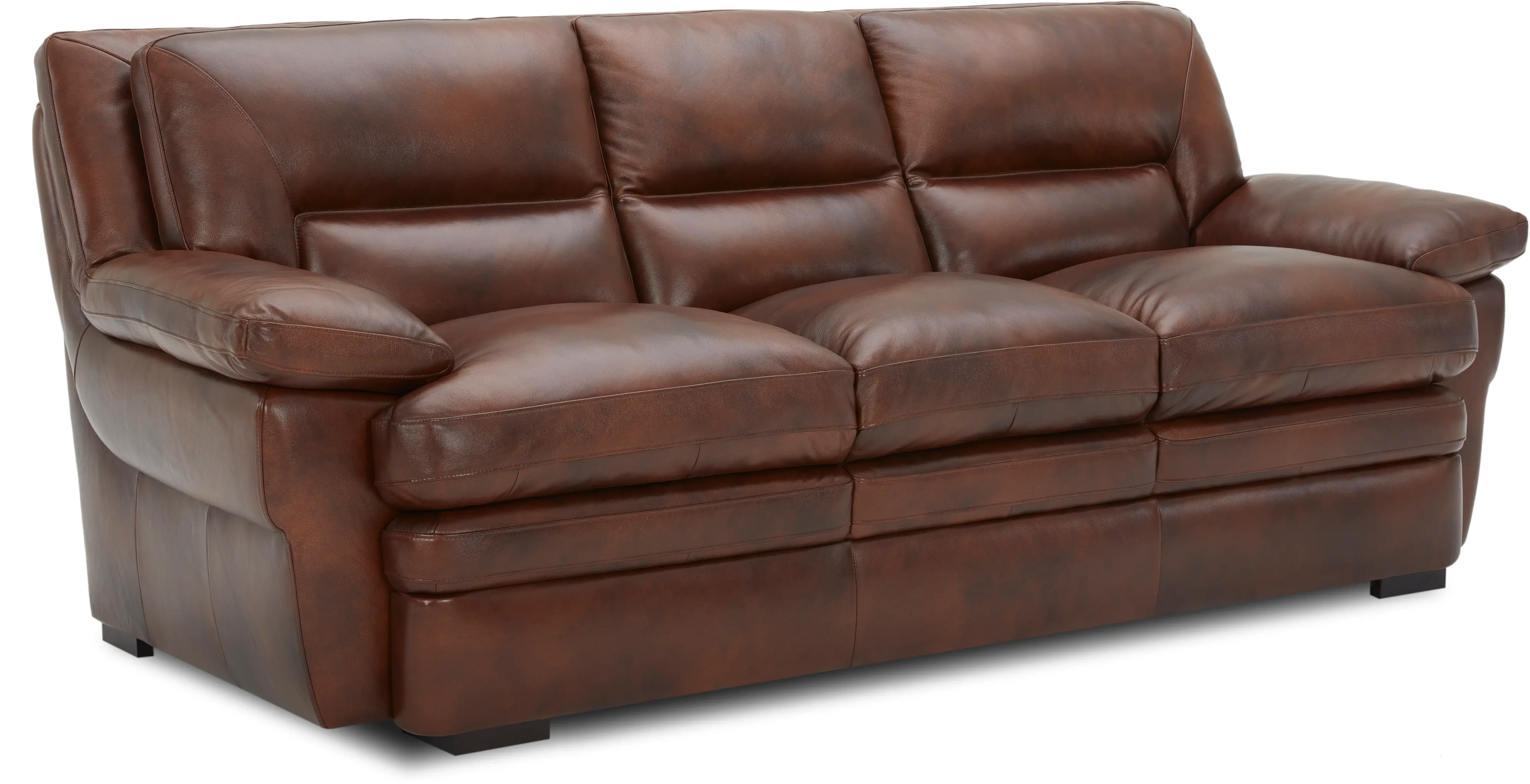 Chesapeake Cognac Brown Leather Sofa