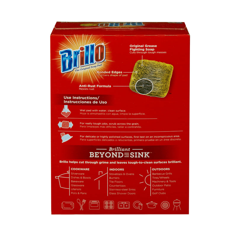 BRILLO WL PAD LEMN 10CT