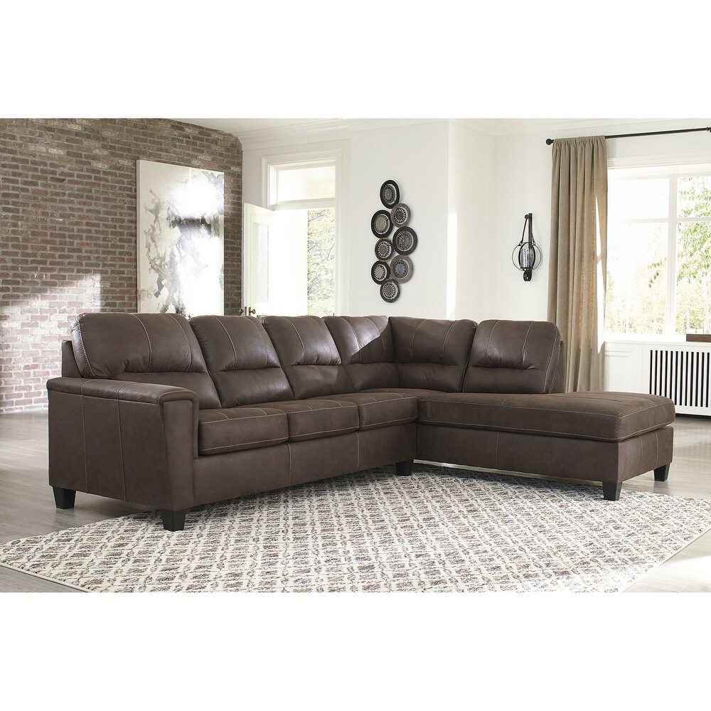 Signature Design by Ashley Navi 2 Piece Sectional with Chaise   117\