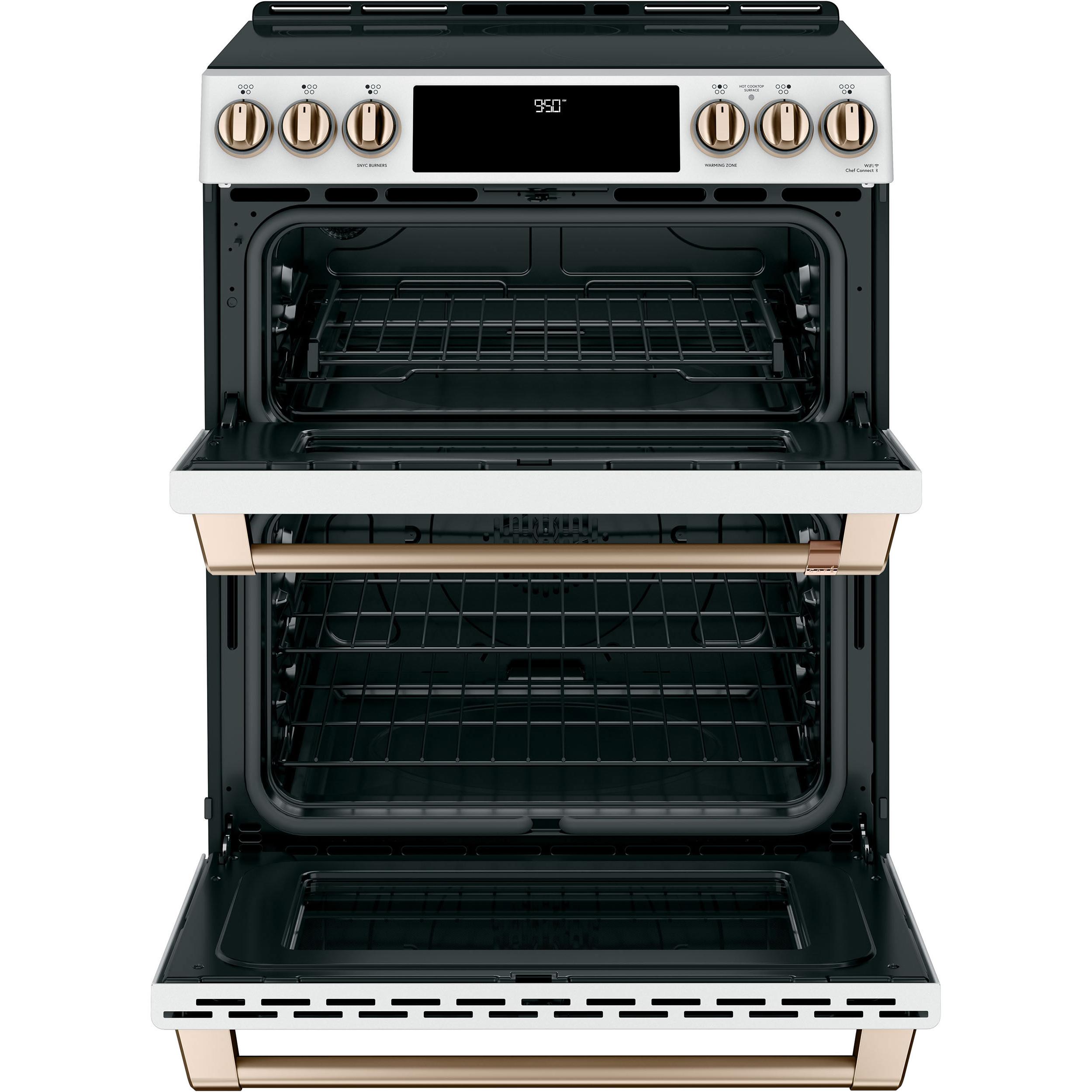 Café 30-inch Slide-In Induction Range with double oven CHS950P4MW2