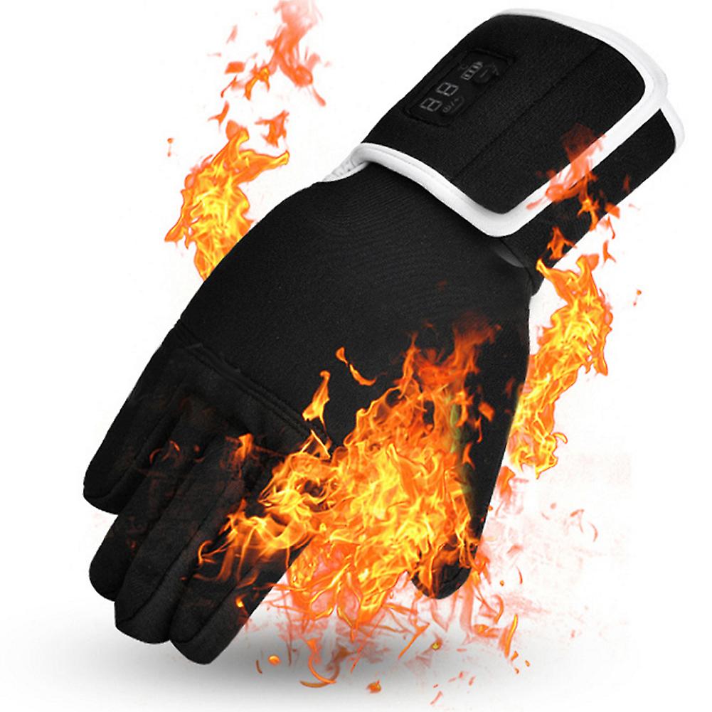 Intelligent Electric Heating Gloves Adjustable Winter Outdoor Sport Warm Keeping Gloveseu Plug 220v Xl/xxl